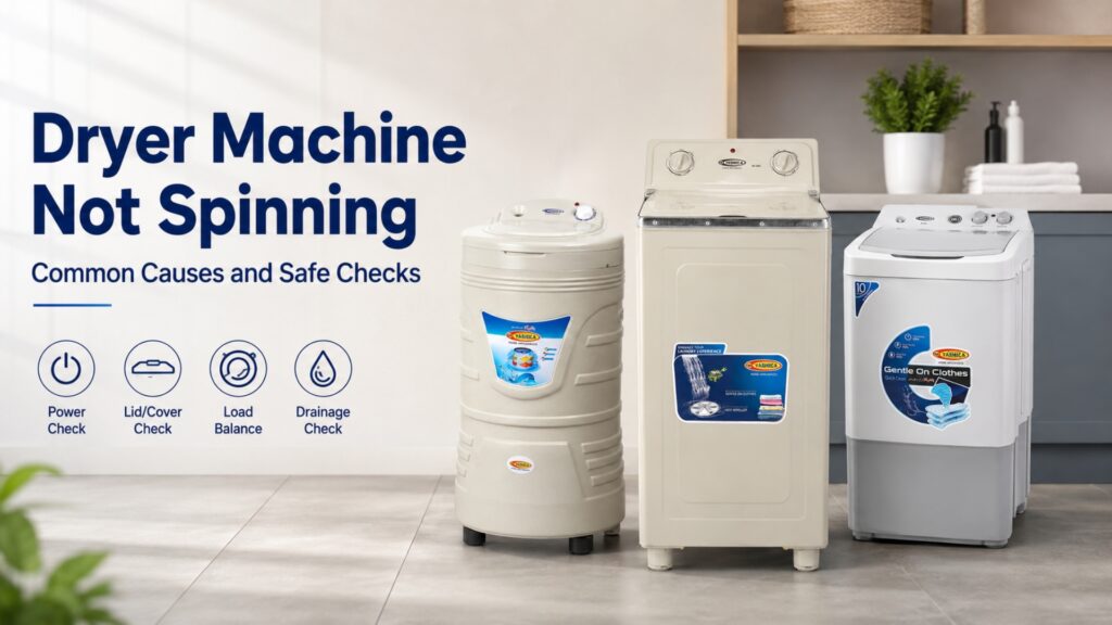 Dryer Machine Not Spinning: Common Causes and Safe Checks