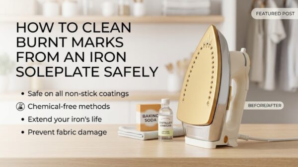 How to Clean Burnt Marks from an Iron Soleplate Safely