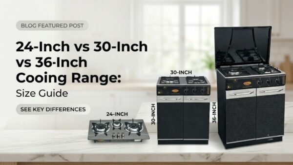 24-Inch vs 30-Inch vs 36-Inch Cooking Range: Size Guide