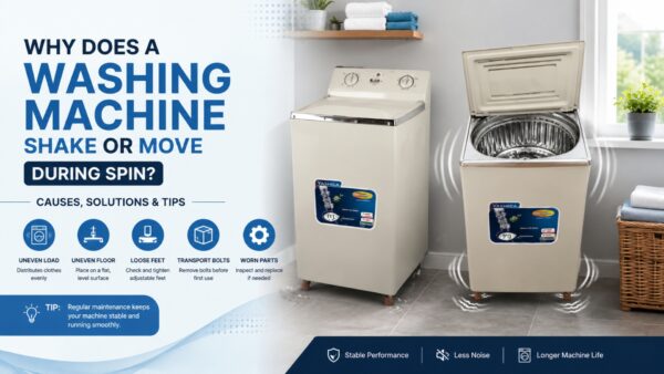 Why Does a Washing Machine Shake or Move During Spin?