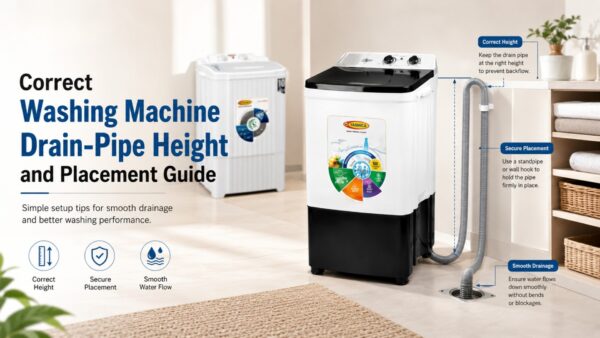 Correct Washing Machine Drain-Pipe Height and Placement Guide