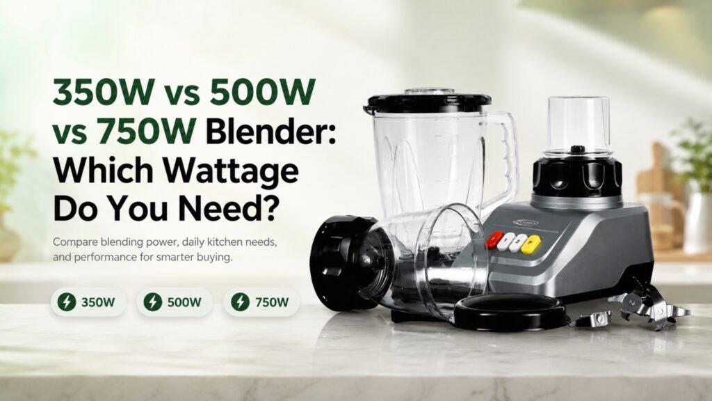 350W vs 500W vs 750W Blender: Which Wattage Do You Need?