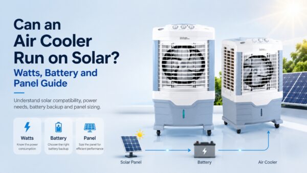 Can an Air Cooler Run on Solar? Watts, Battery and Panel Guide