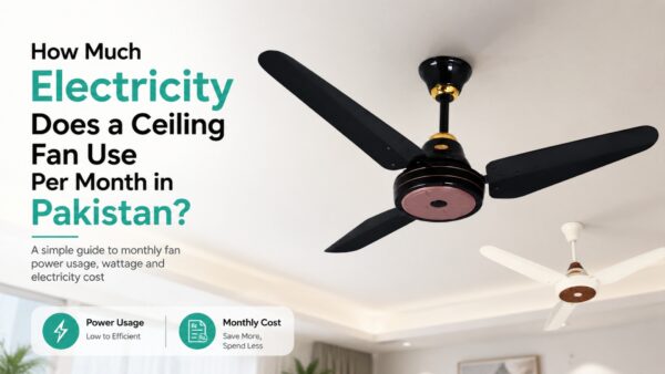 How Much Electricity Does a Ceiling Fan Use Per Month in Pakistan?