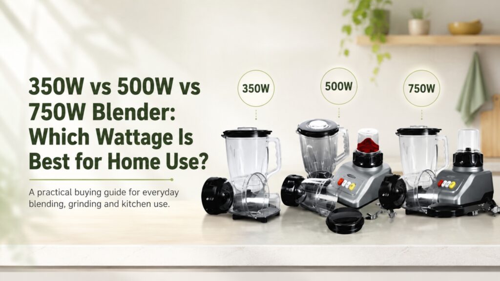 350W vs 500W vs 750W Blender: Which Wattage Is Best for Home Use?