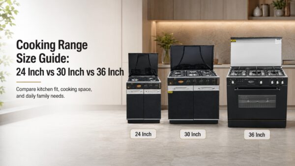 Cooking Range Size Guide: 24 Inch vs 30 Inch vs 36 Inch