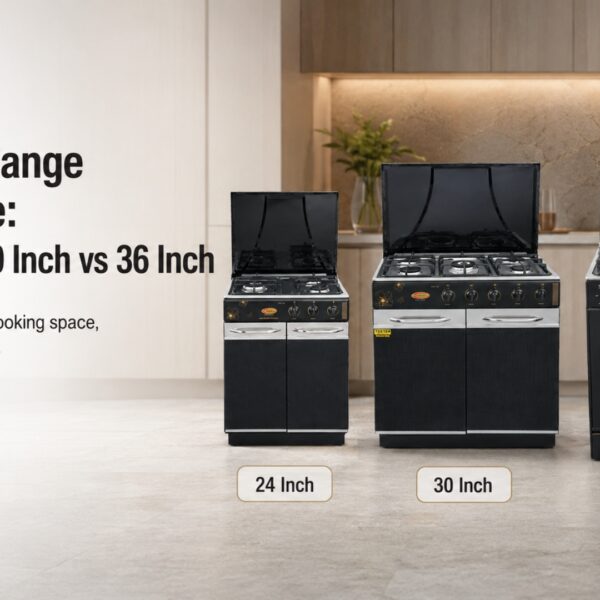 Cooking Range Size Guide: 24 Inch vs 30 Inch vs 36 Inch