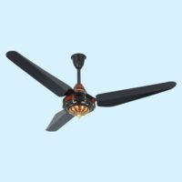 Yashica Antique Black 30 Watt inverter ceiling fan with three blades and 56-inch sweep